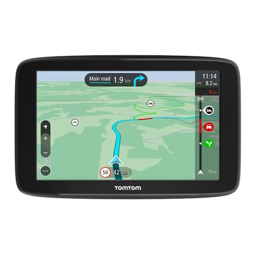 TomTom Navigatore Satellitare per Auto GO Classic, 6 Pollici, con Traffico, Tutor e Autovelox di Prova, Mappe Europa, Aggiornamenti Tramite WiFi, Supporto Reversibile Integrato