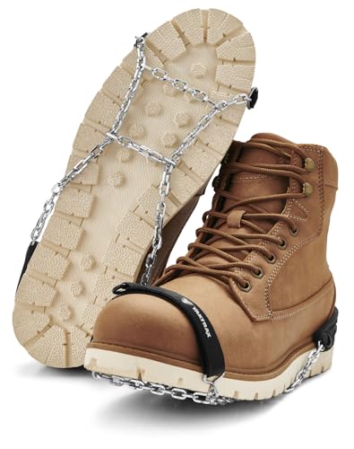 Yaktrax Chaines Tacos de tracción hielo y nieve, negro, XL