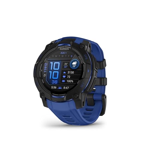 Garmin Instinct 3 45mm AMOLED – GPS-Multisport-Smartwatch, 1,2" AMOLED-Display, bis zu 18 Tage Akkulaufzeit, 80+ Sport-Apps, Health Coach, Multi-Satellitenempfang, LED-Taschenlampe, Notifications