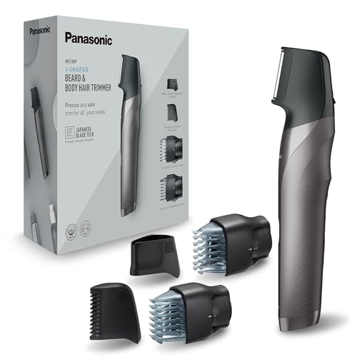 Panasonic ER-GY60-H503 - Recortadora, 4 accesorios, Acero Inoxidable, Peine para Zonas Delicadas y para Perfilar la Barba) (Versión Importada)