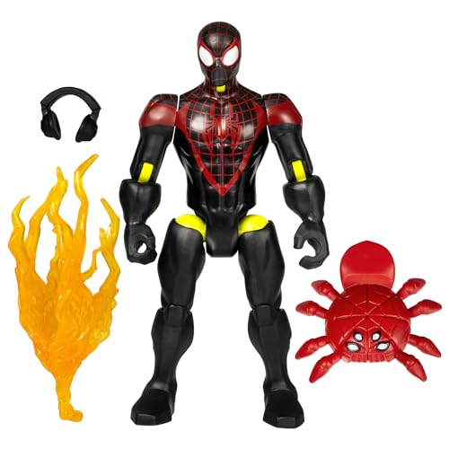 MixMashers Marvel, Miles Morales, Figura Spider-Man Mix-and-Match y Accesorios