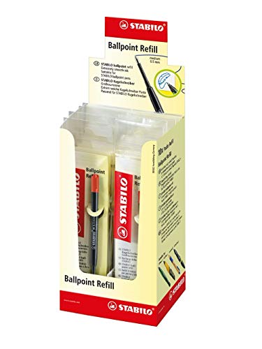 STABILO - Kugelschreiber - Großraummine - Ballpoint Refill - 10er Pack - rot