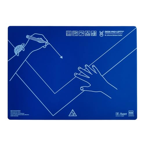 KUM 906.01.19 - Desk pad, Desk pad lefty, zurdo, plástico, 53 x 40 cm, azul, 1 unidad