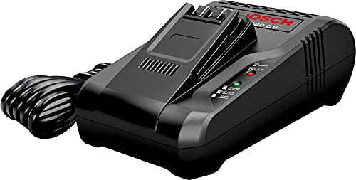 Bosch Schnellladegerät für Akku-Staubsauger BHZUC18N, für austauschbare 18V Power for All Akkus, passend Unlimited Staubsauger, in 60 Min vollständig aufgeladen, schwarz