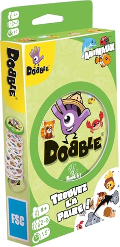 Asmodee - DOBBLE Animaux - Jeu de Cartes pour Enfants dès 4 Ans