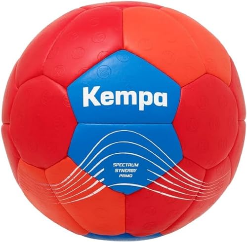 Kempa Spectrum Synergy Primo pelota de balonmano balón de partido y balón de entrenamiento con una construcción de 30 paneles - Apto para todas las edades