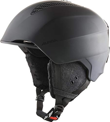 ALPINA Unisex - Adultos, Grand Casco de esquí, Black Matt, 54-57 cm