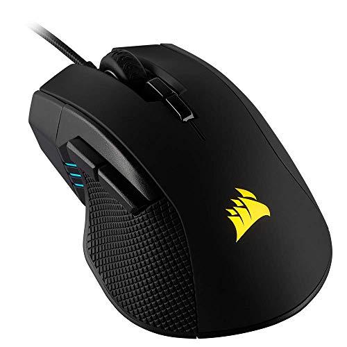 Corsair Ironclaw Rgb Fps/Moba Mouse Gaming Ottico, Cablato, Sensore 18000 Dpi, Retroilluminazione Rgb LED, Nero