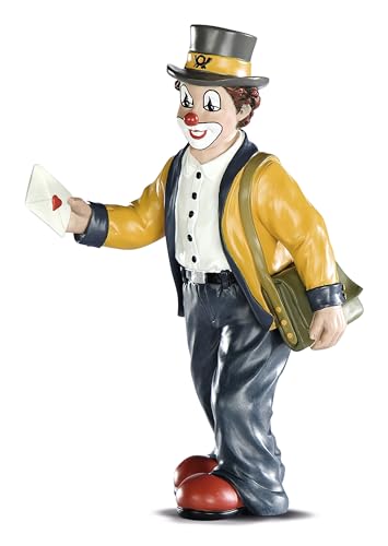 Gilde Gildeclown - Statuetta decorativa e pezzo da collezione realizzato a mano, altezza 16 cm