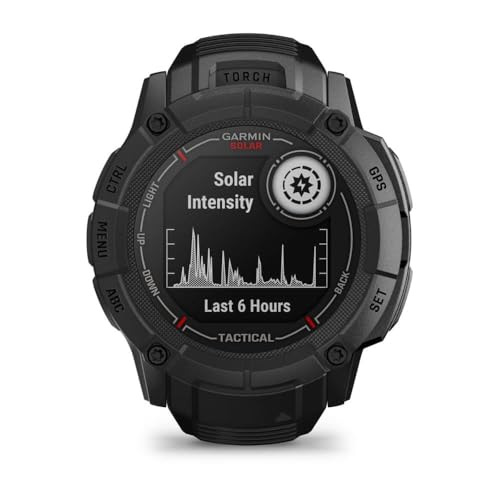 Garmin Instinct 2X, Solar – Tactical Edition - Montre GPS Robuste et connectée – Black - Boîtier 50 mm