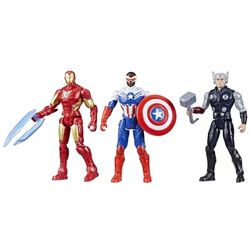 Hasbro Marvel Avengers Epic Hero Series, Team-Up Gift Pack, giocattoli di supereroi da 10 cm