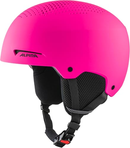 ALPINA ZUPO - sicherer, stoßabsorbierender, belüfteter & schlagfester Skihelm für Kinder - pink matt - M (51-55 cm)