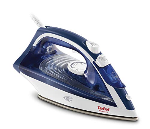 Tefal FV1845E0 Ferro da Stiro 2300 W, Colpo 110 Vapore Continuo da 35 g/min con Piastra Easygliss Diffusion Ceramica dal Design Molto Leggero, Adatto a Tutti i Tessuti, Bianco