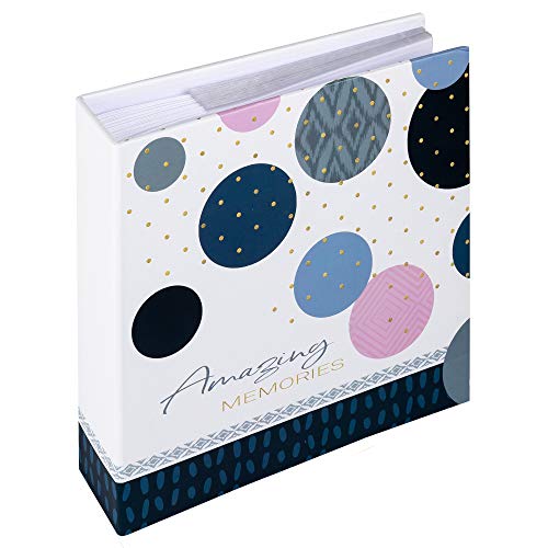 walther design Álbum de Fotos Azul 200 Fotos 9 x 13 cm Álbum de inserción de Notas Amazing Memories ME-485-L