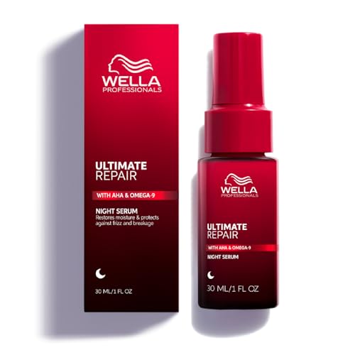 Wella Professionals Siero Notturno per Capelli Ultimate Repair - Siero Senza Risciacquo per Capelli Secchi/Danneggiati - Trattamento Anticrespo (30ml)