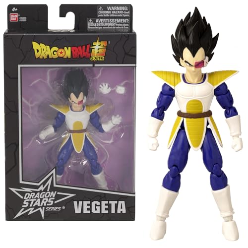 BANDAI - Dragon Ball Super - Figurine Dragon Stars 17 cm - Vegeta (Dragon Ball Kai ver.) - Licence Officielle Dragon Ball - Figurine articulée Vegeta - Jouet Enfant 4 Ans et + - 36860