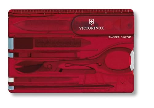 Victorinox, Swiss Card Classic, Coltello Multiuso Svizzero, Carta di Credito, Tascabile, Originale, 10 Funzioni, Forbici, Lima per unghie, Cacciavite 2,5 mm