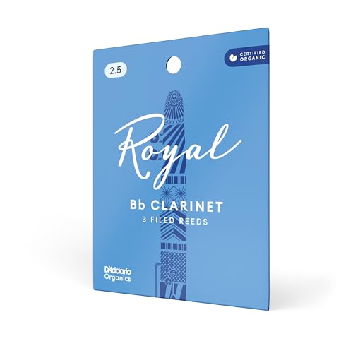 Rico Royal 2.5 Strength Reeds for Bb Clarinet (Pack of 3)