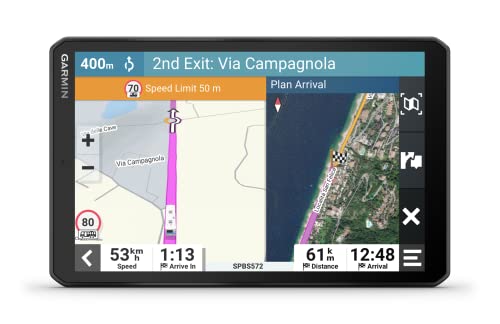 Garmin Camper 895, EU MT-D - Navegador GPS para Caravana con Pantalla Brillante de 8'', información de tráfico en Tiempo Real, Voz y Asistencia al Conductor, Color Negro