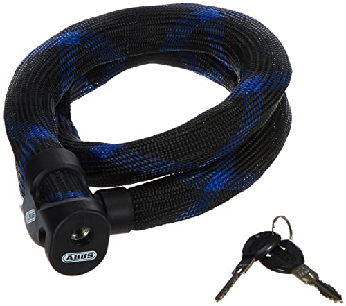 ABUS Cerradura de cable blindada Ivera Steel-O-Flex 7200 - cerradura de cable de acero con blindaje de manguitos de acero - nivel de seguridad 7