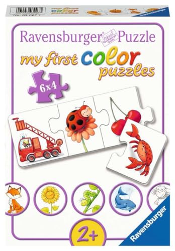Ravensburger Puzle Infantil – 03007 Todos mis Colores – My First Color Puzzle con 6 x 4 Piezas – Puzzle para niños a Partir de 2 años