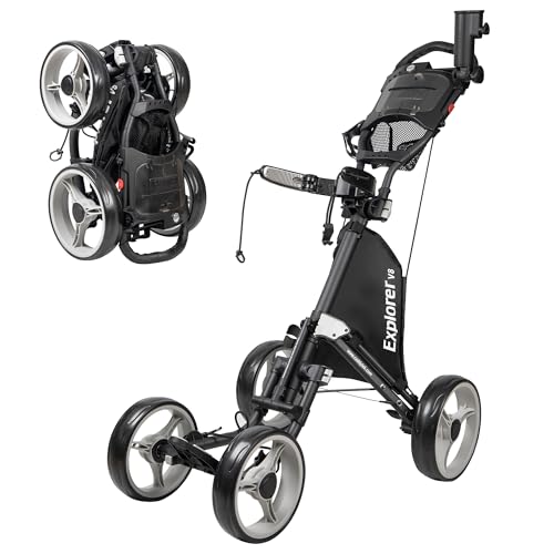 Caddytek Explorer V8-Dark Grey Carrito de Golf, Unisex, Gris Oscuro, Talla única