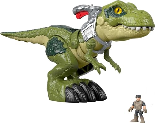 Fisher-Price Imaginext Jurassic World Tiranosaurio Megamandíbula, Dinosaurio de Juguete para niños +3 años (Mattel GBN14)