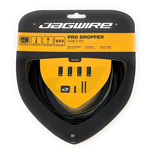 Jagwire Pro Dropper Sattelstützenkabel-Set mit 3 mm außen und Edelstahl innen, schwarz, TU