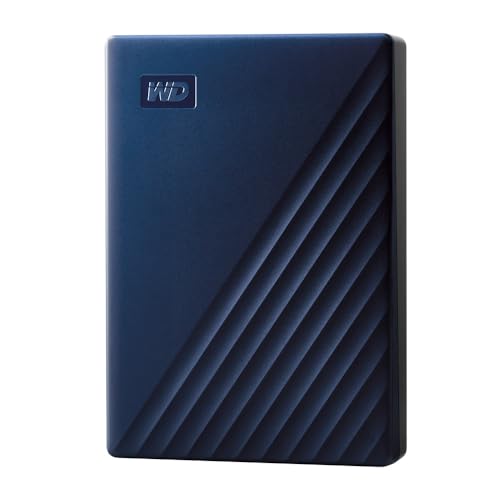 WD 5TB My Passport for Mac, Disco Duro Externo Portátil, USB 3.2 Gen 1/USB 3.0, Copia de seguridad y protección con contraseña, Formateado para MacOS, Azul