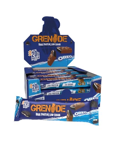 Grenade Barretta Proteica a Basso contenuto di Zuccheri - OREO, 12 x 60 g