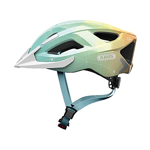 ABUS Casco urbano Aduro 2.0 - casco integral para bicicleta con luz - con un diseño deportivo para el tráfico urbano - para hombres y mujeres
