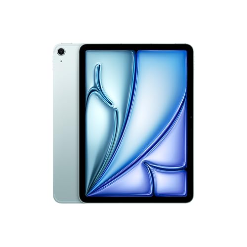 Apple iPad Air de 11 Pulgadas con Chip M3 diseñado para Apple Intelligence, Pantalla Liquid Retina, 128 GB, cámara Frontal/Trasera de 12 Mpx, Wi-Fi 6E, Redes 5G, Touch ID — Azul