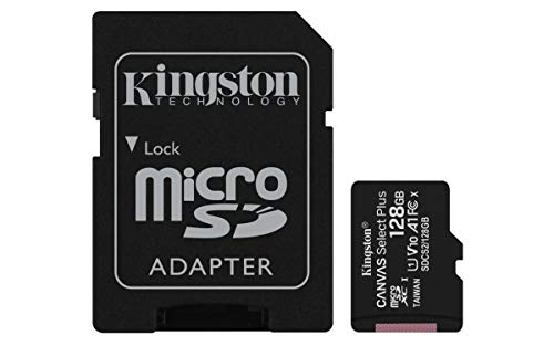 Kingston Canvas Select Plus microSD Speicherkarte, SDCS2/128GB Class 10 (inkl. SD Adapter)