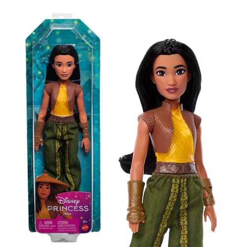Mattel Disney Princess Raya Muñeca princesa película Raya y el último dragón, juguete +3 años (HLX22)