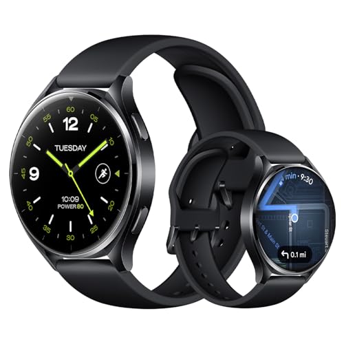 XIAOMI Watch 2 - Llamadas Bluetooth, Snapdragon W5+ Gen1, Wear OS x MIUI, Pantalla AMOLED de 1,43”, Monitor de frecuencia cardíaca y sueño, Plata (Versión ES)