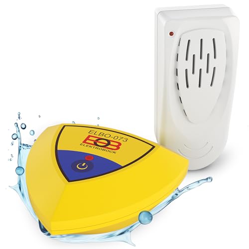 Alarma de Piscina ELEKTROBOCK - Sensor de Movimiento Flotante con Sirena de 95dB | Fácil instalación | IP67 | para Todas Las Piscinas