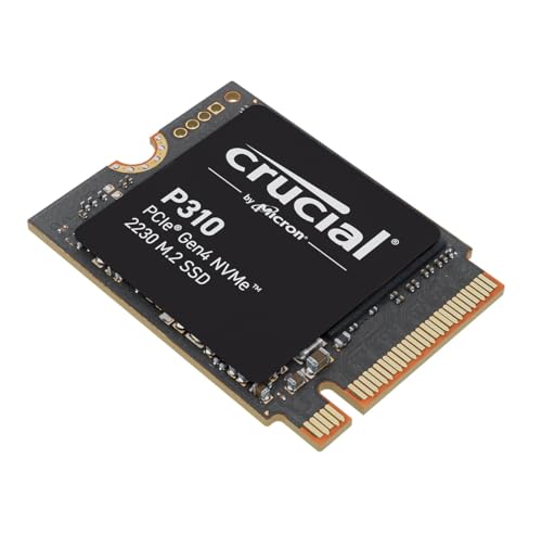 Crucial P310 SSD 1TB PCIe Gen4 NVMe M.2 2230, hasta 7.100 MB/s, Compatible con Steam Deck, ASUS ROG Ally, MSI Claw & Microsoft Surface, Disco Duro - CT1000P310SSD2