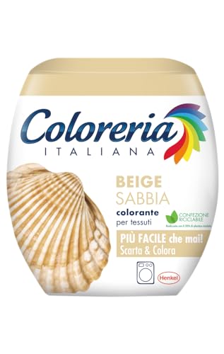 Coloreria Italiana Grey Colorante Tessuti e Vestiti in Lavatrice, Beige, 1 Confezione