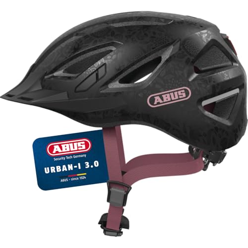 ABUS Casco Urbano Urban-I 3.0 - Casco para Bicicleta con luz Trasera, Visera y Cierre magnético - para Hombre y Mujer