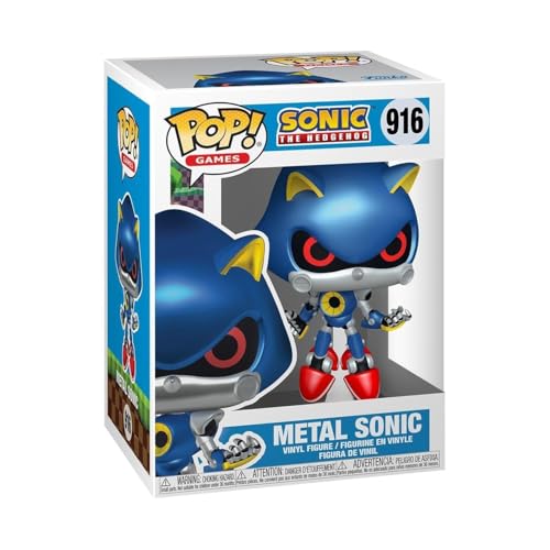 Funko Sonic The Hedgehog Figura Vinilo Metal Sonic 916 Unisex Pop! Standard PVC