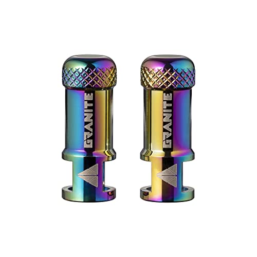 Granite Juicy Nipple Ventilkappen mit Ventilkernentfernungsfunktion, einfach zu verwendende Fahrradreifen-Schutzhüllen (Ölteppich).