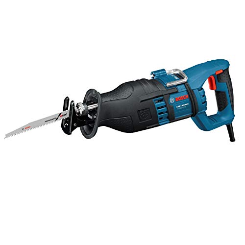 Bosch Professional sierra sable GSA 1300 PCE (potencia 1300 W, profundidad de corte máx.: 230 mm, con SDS y Constant Electronic, incl. 2 hojas de sierra [madera/metal], maletín)