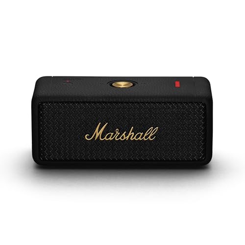 Marshall Emberton II Bluetooth Altoparlante Portatile, Senza fili Casse, Suono a 360 gradi, Impermeabilità IPX7, 20 ore riproduzione Nero