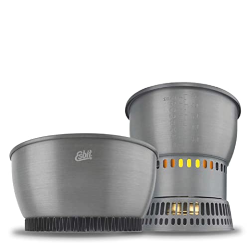 Esbit ESB87079 Cuchillo a Lama Fissa,Unisex - Adulto, Negro, un tamaño