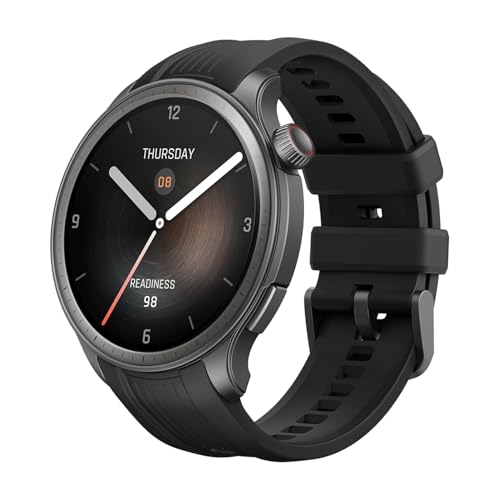 Amazfit Balance Smartwatch 46 mm, Pagamento NFC, AI Fitness Coach, Batteria di 14 Giorni, Monitoraggio del Sonno e della Salute, GPS, 150 Modalità Sportive, Chiamate Bluetooth per Android e iPhone