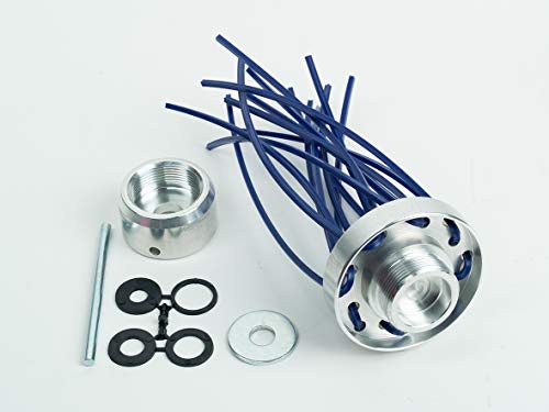 Ratioparts 6-707 - Spazzola per erbacce OCTO 200 mm, diametro foro 25,4 mm, 8 fili, spazzola per la pulizia delle erbacce selvatiche, colore blu