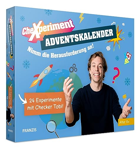 FRANZIS 67220 – Calendario dell'Avvento CheXperiment: accetta la sfida! 24 esperimenti per l'Avvento con Checker Tobi!
