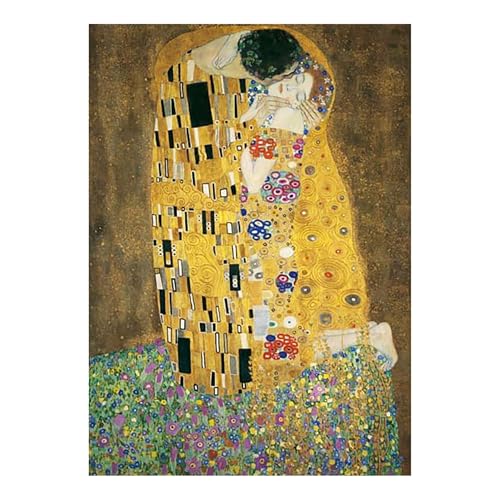 Ravensburger - Puzzle 1000 Piezas Klimt El Beso | Puzzle Adultos 70x50cm | Puzzle 1000 Piezas Colección de Arte | Regalo Adulto