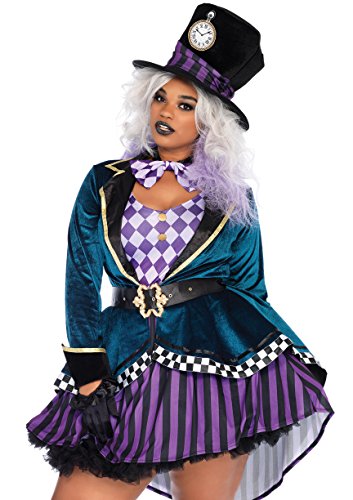 Leg Avenue- Delightfulter Disfraz de Halloween Mujer, Multicolor, Talla Plus 3X/4X (EUR 52-56) (LegAvenue 85592X 10109-101-3X-4X)