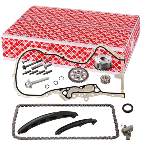 Febi bilstein 106306 Kit de chaîne de contrôle pour arbre à cames avec rails coulissants et tendeur de chaîne